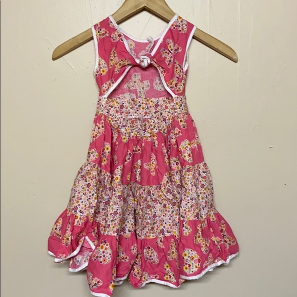 Les filles de Provence Flora Heart Dress Size 3 - Picture 3 of 3